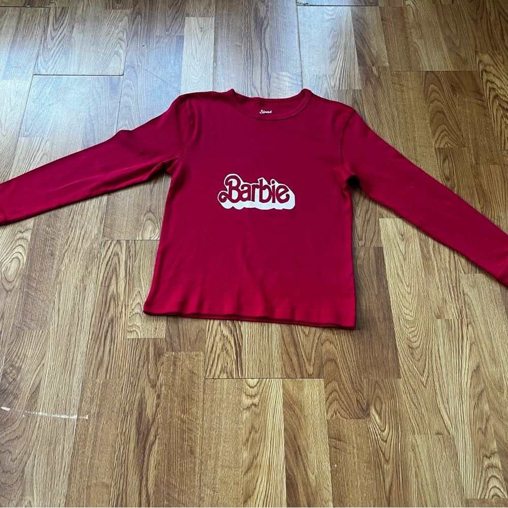Barbie Vibrant Red Long Sleeve Tee